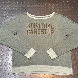 Spiritual Gangster L Green Sweatshirt